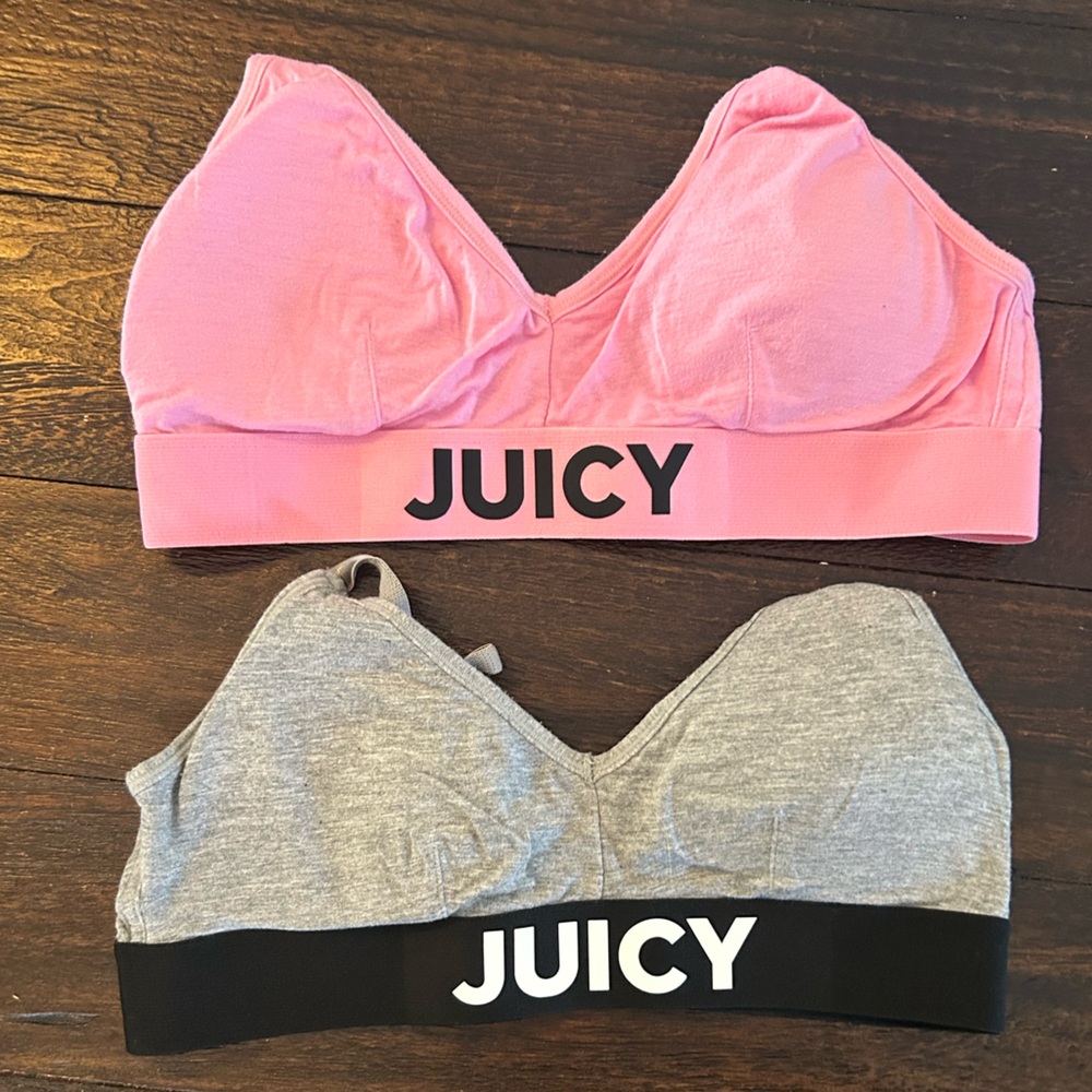 Juicy Couture Y2K Pink, Gray and Black Bralettes - Picture 6 of 7